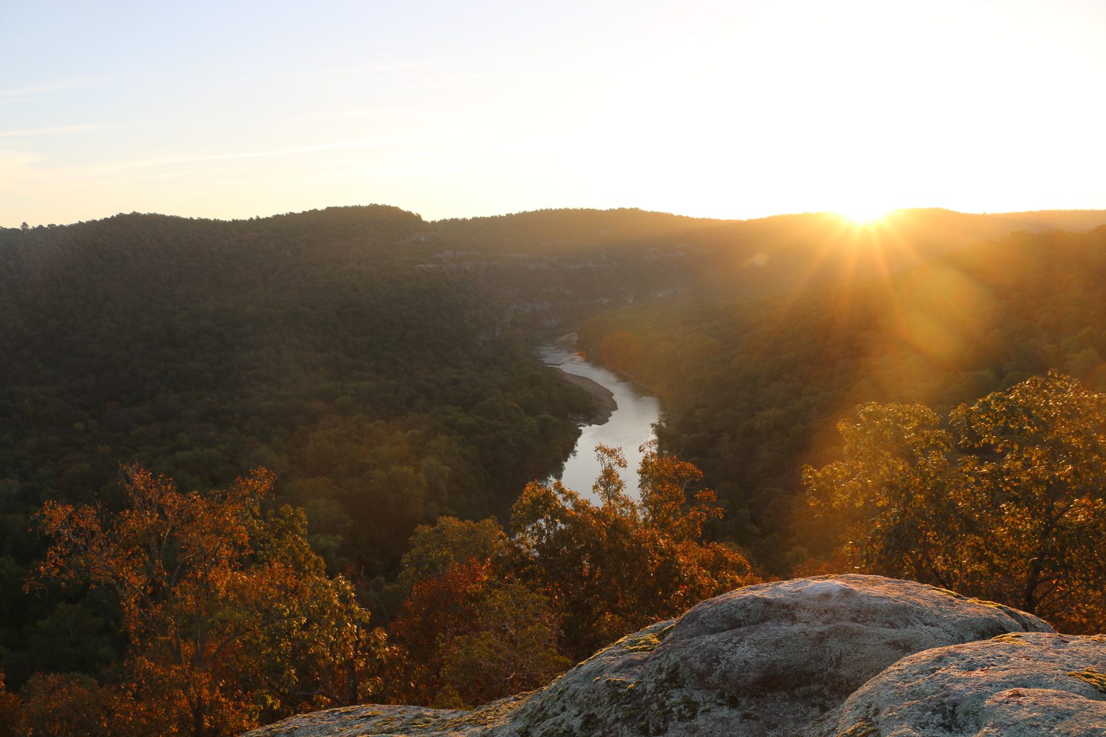 Autumn sunrise over the Lower Buffalo Wilderness