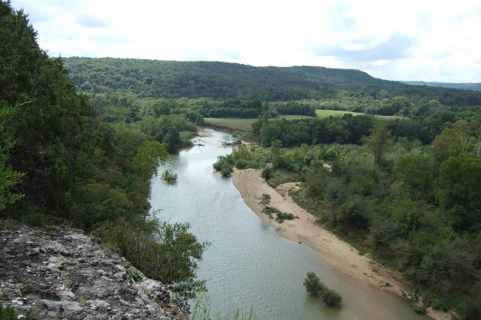 View of the Buffalo River at Tyler Bend in the Middle District